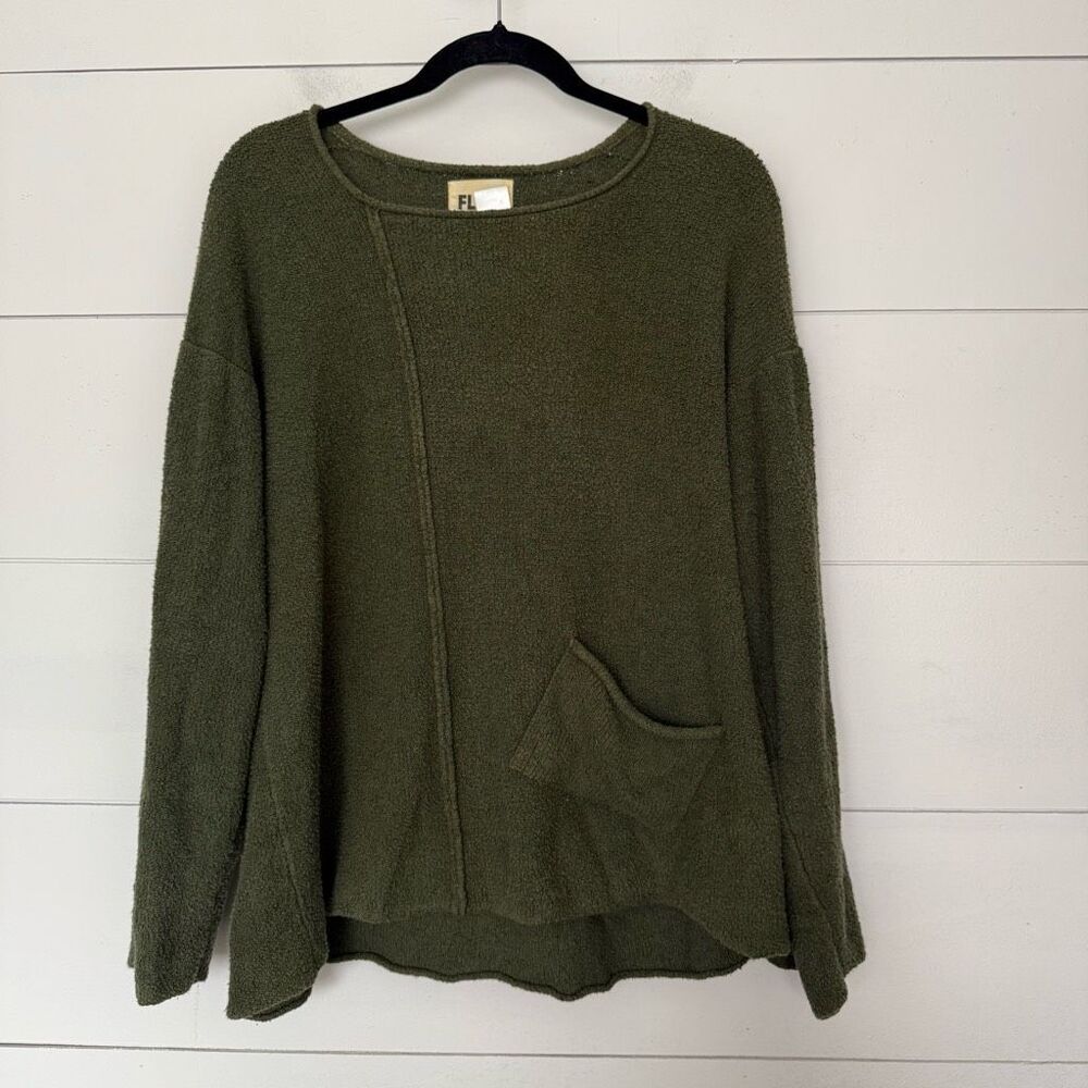 Flax Women’s Medium Large Green Sweater